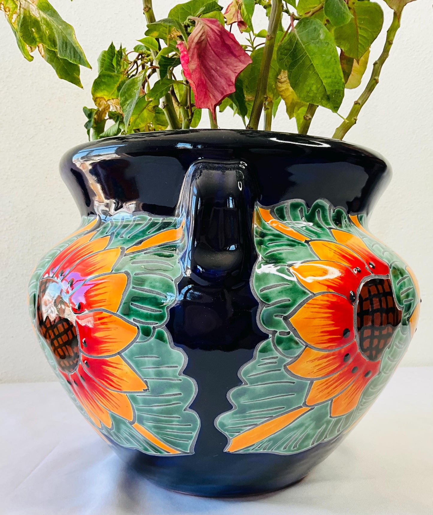 Talavera Small flower pot SUNFLOWER