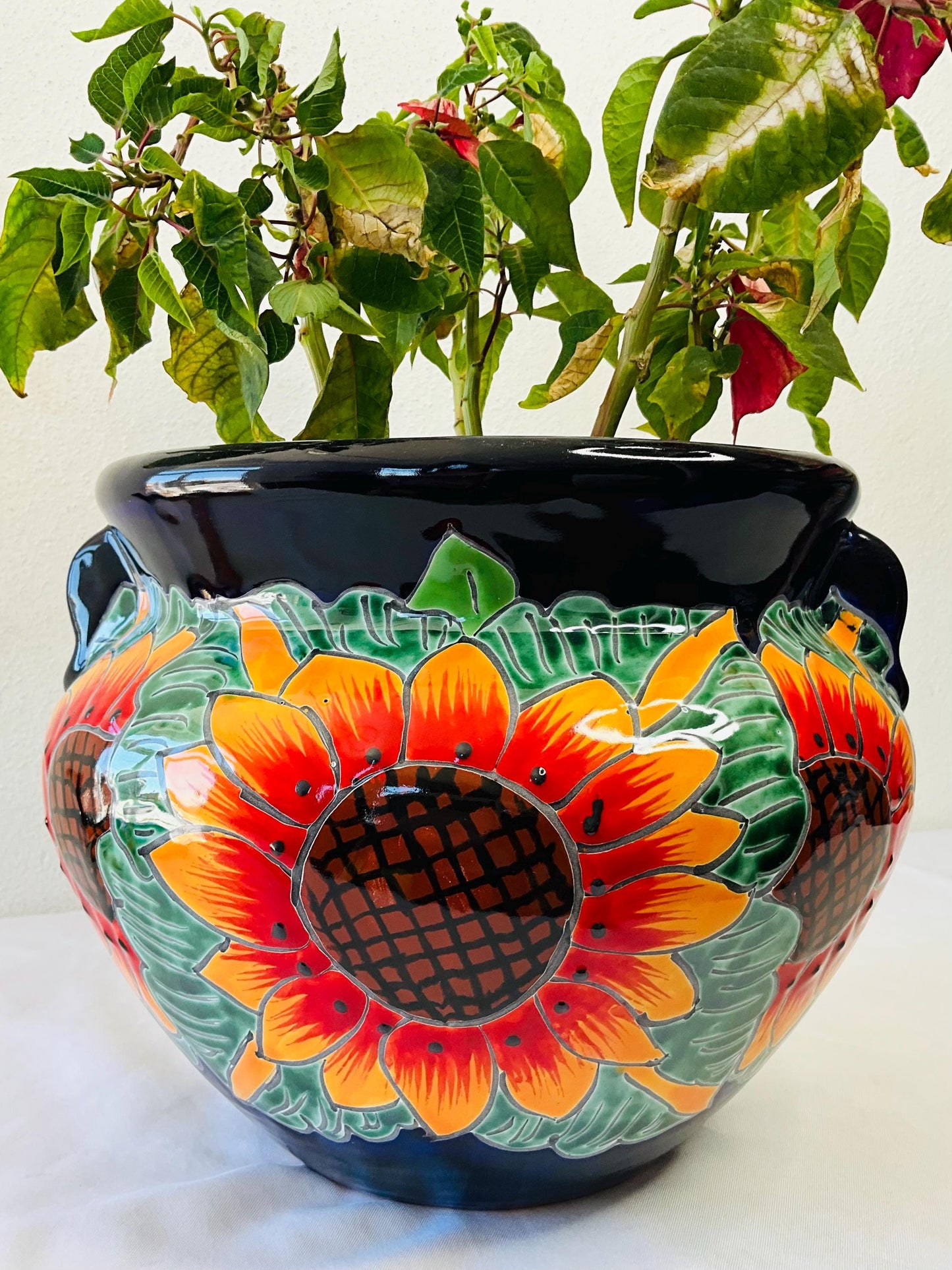 Talavera Small flower pot SUNFLOWER