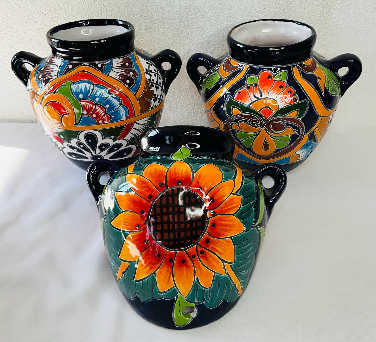 Talavera wall flower pot