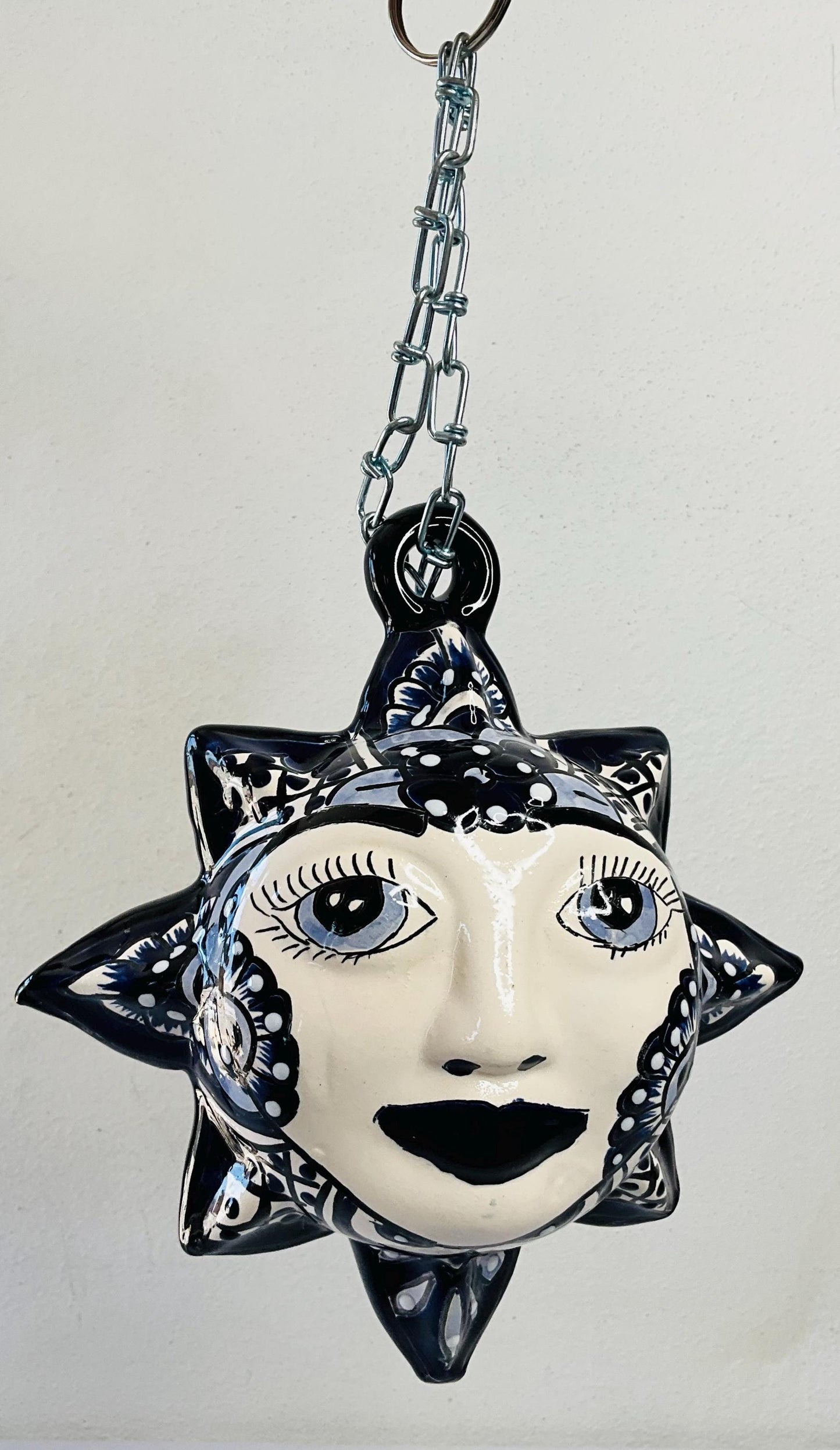 Handmade Talavera Sun Wall Decor: Colorful Mexican Art