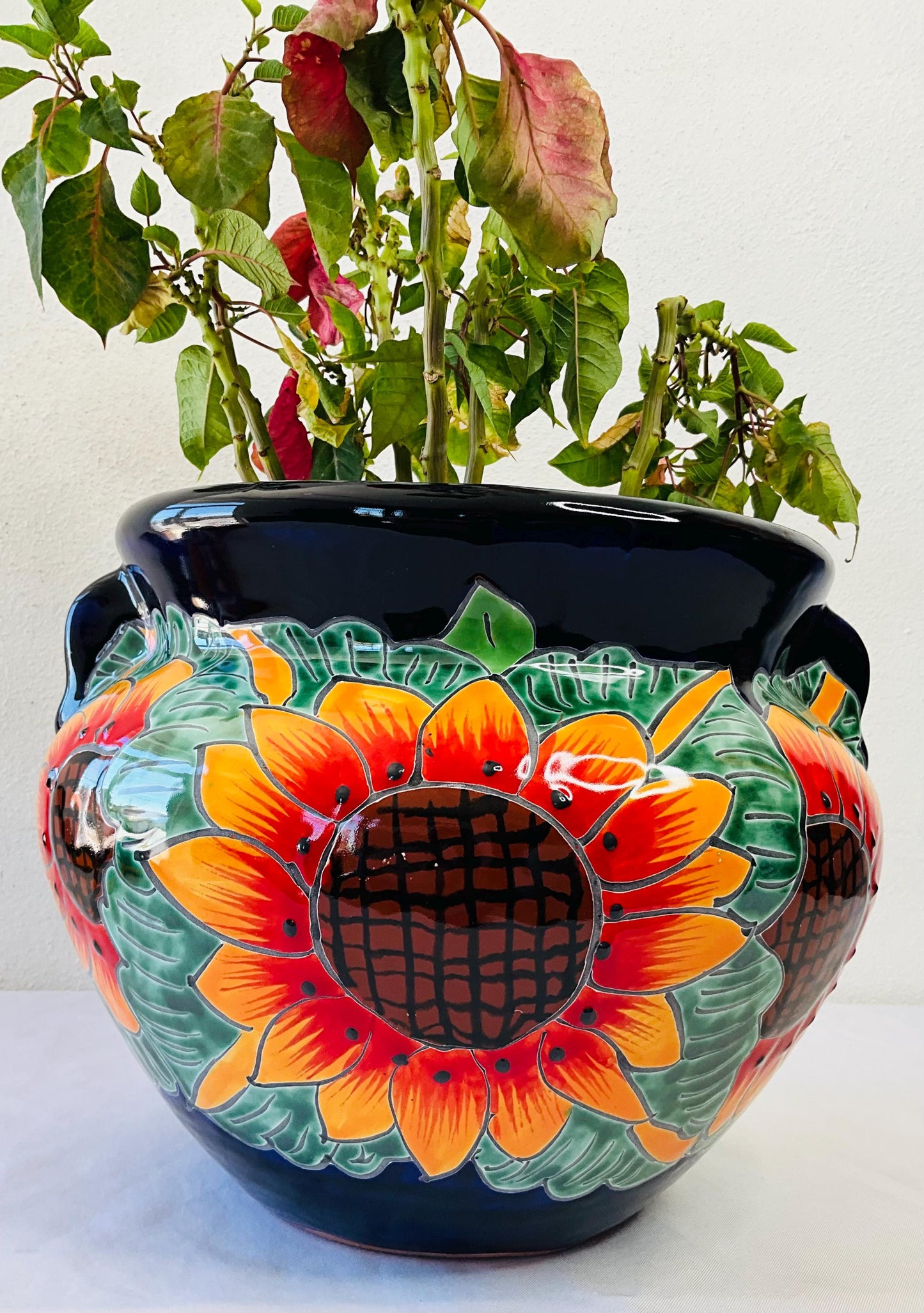Talavera Small flower pot SUNFLOWER