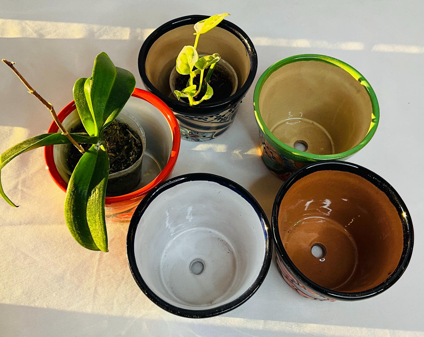 Talavera flower pots