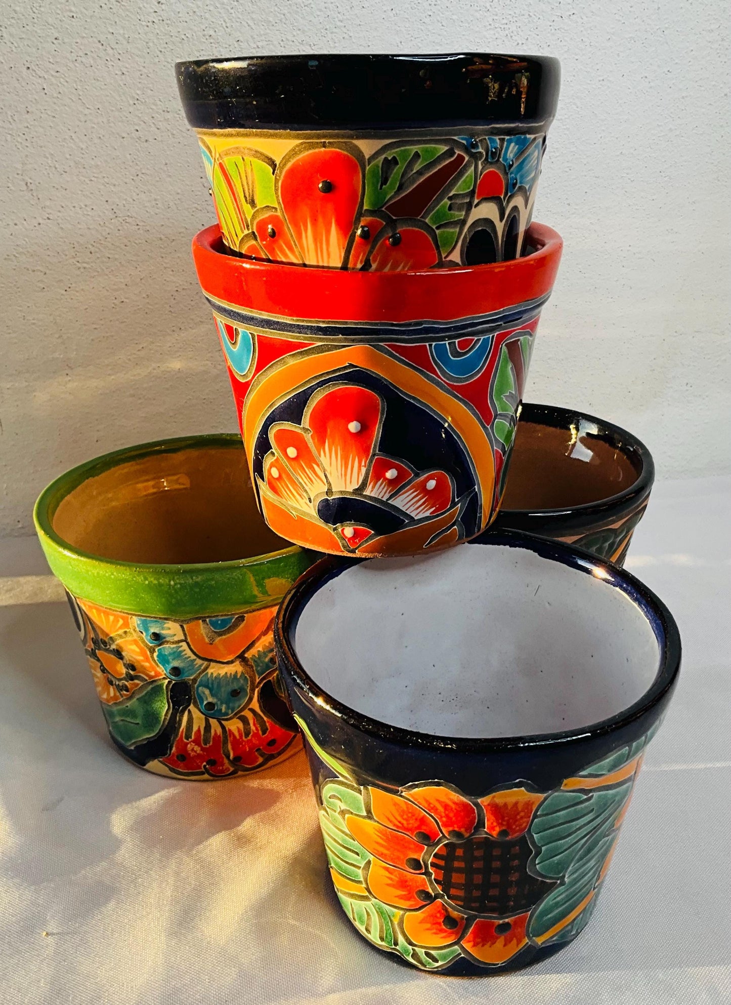 Talavera flower pots
