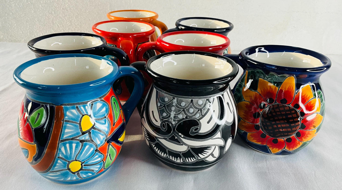 Hand-Painted Mexican Talavera cups