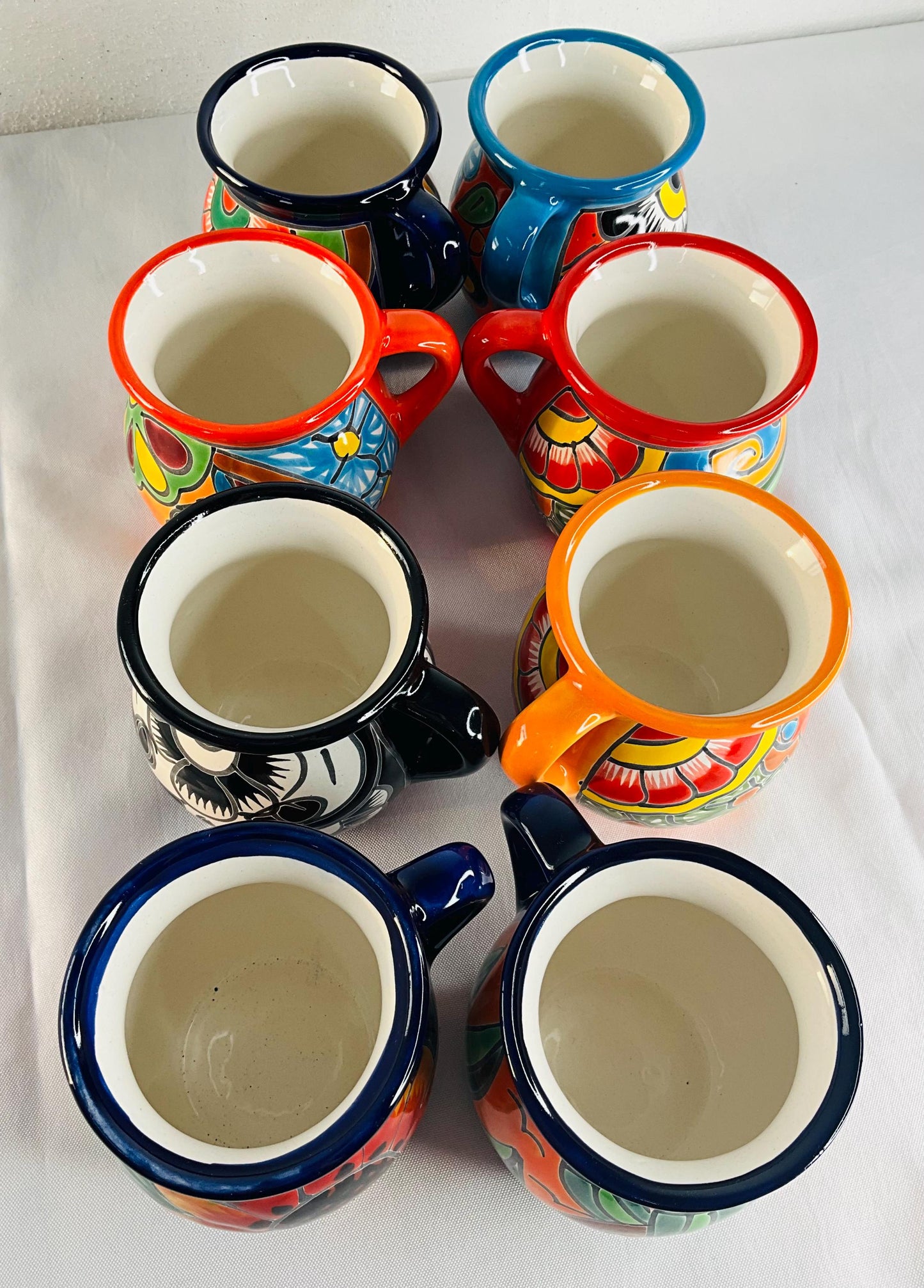 Hand-Painted Mexican Talavera cups