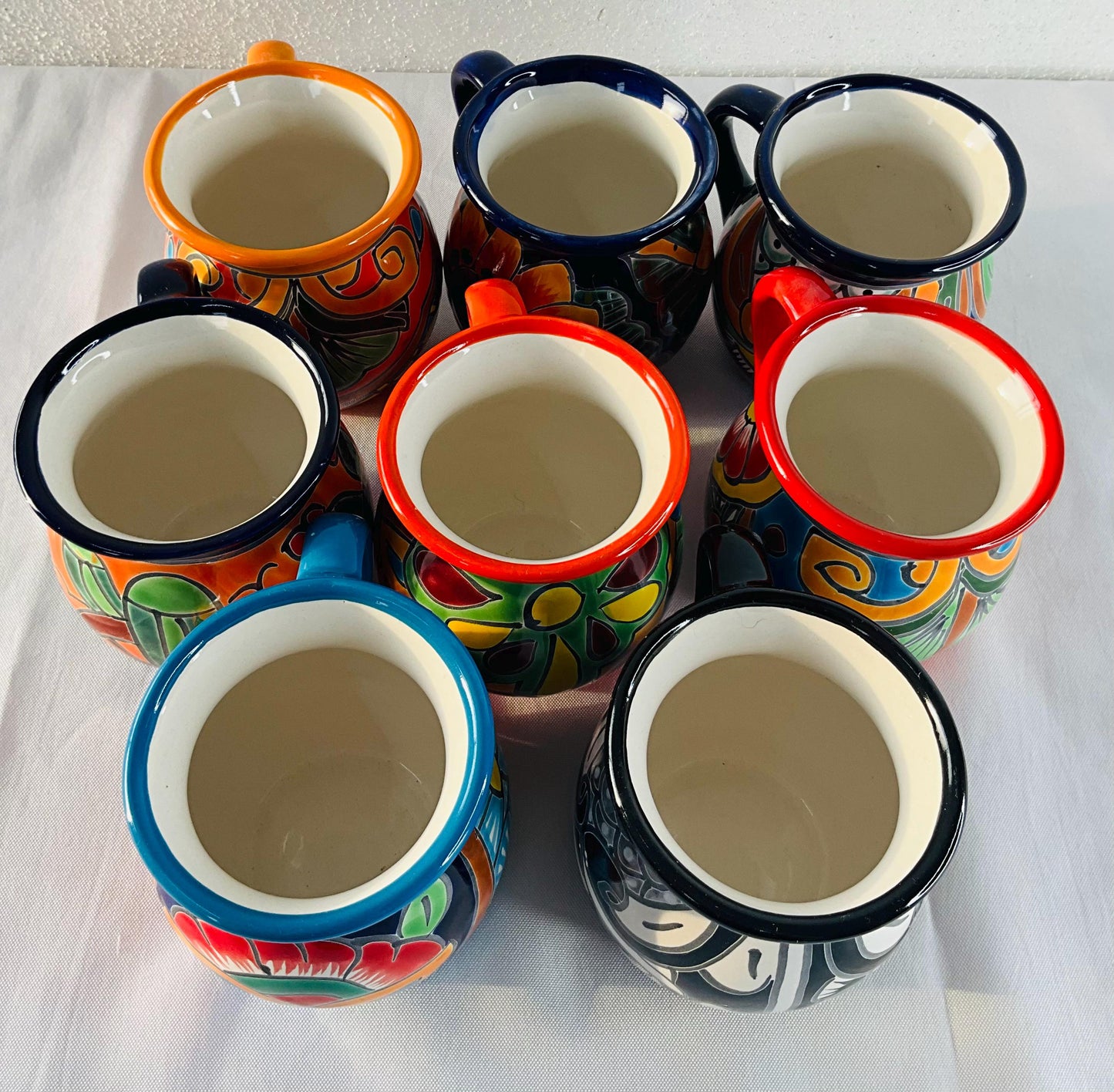Hand-Painted Mexican Talavera cups