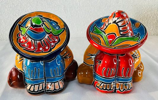 Talavera Pancho figure: Mexican Pottery decorate