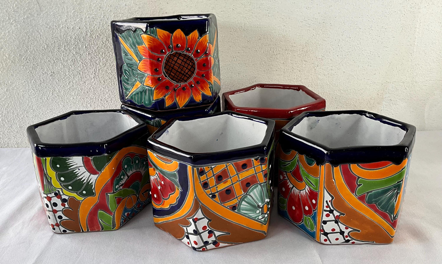 Talavera flower pots