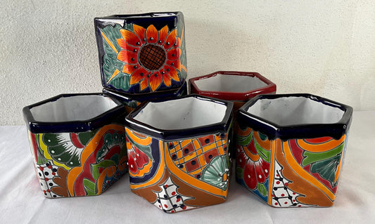 Talavera flower pots