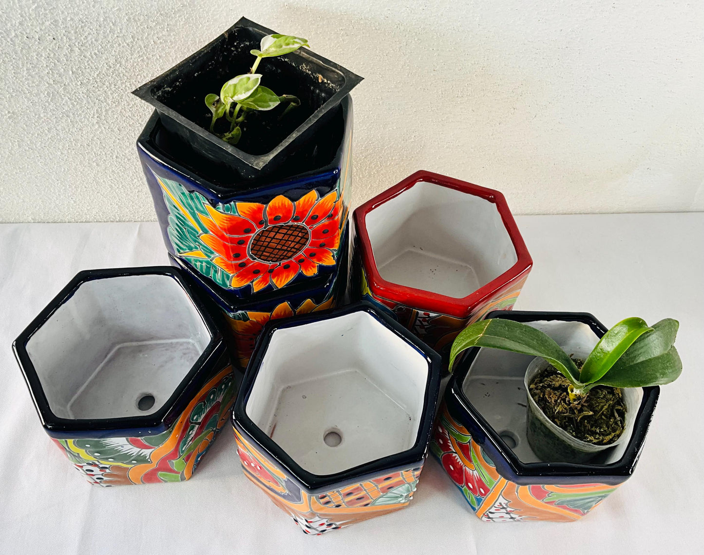 Talavera flower pots