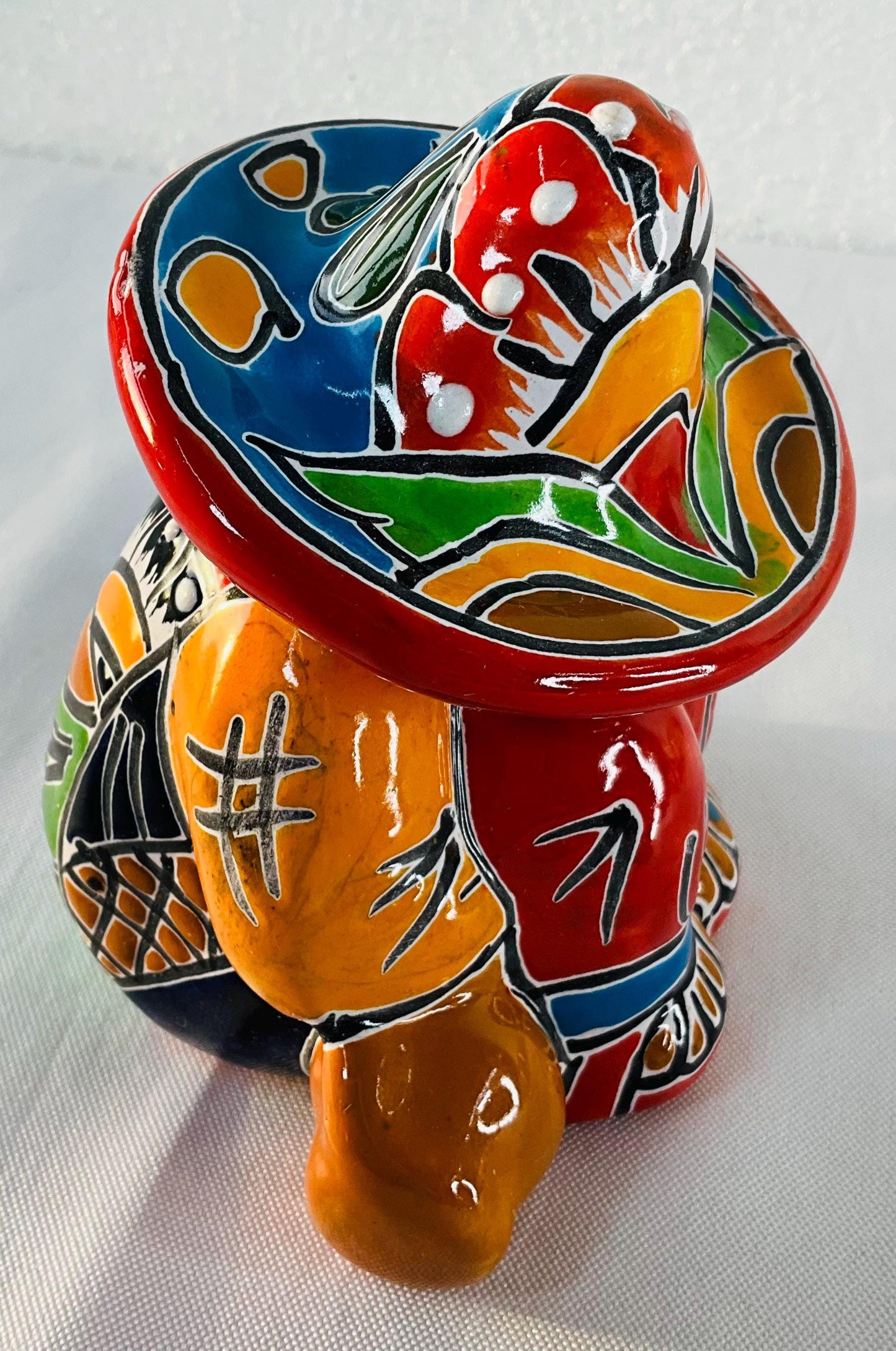 Talavera Pancho figure: Mexican Pottery decorate