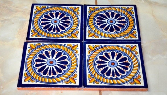 40 Mexican Tiles  6x6 or 90 Talavera tiles 4x4