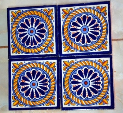 40 Mexican Tiles  6x6 or 90 Talavera tiles 4x4