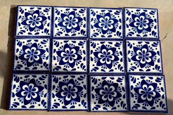 40 Mexican Tiles  6x6 or 90 Talavera tiles 4x4