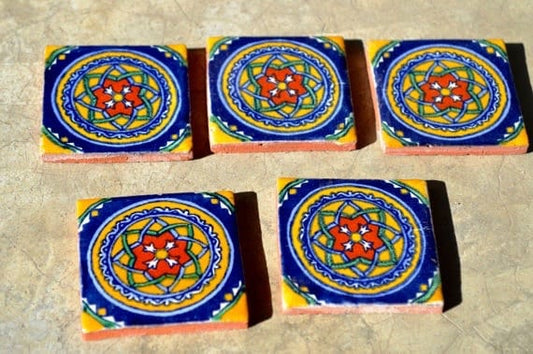 100 Mexican Tile Talavera  2 "X 2"