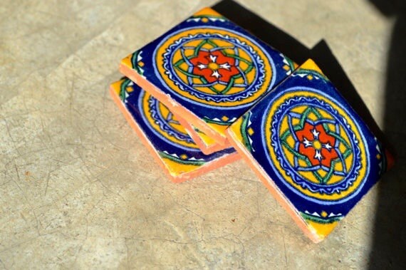 100 Mexican Tile Talavera  2 "X 2"