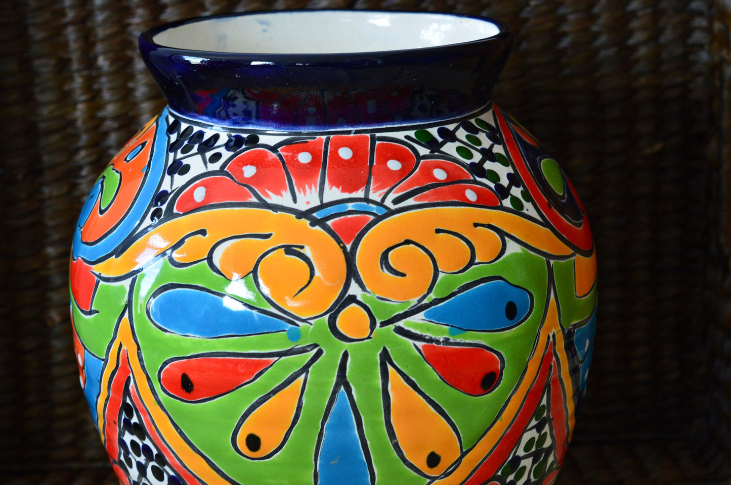 Talavera Vase/  Handmade Vase