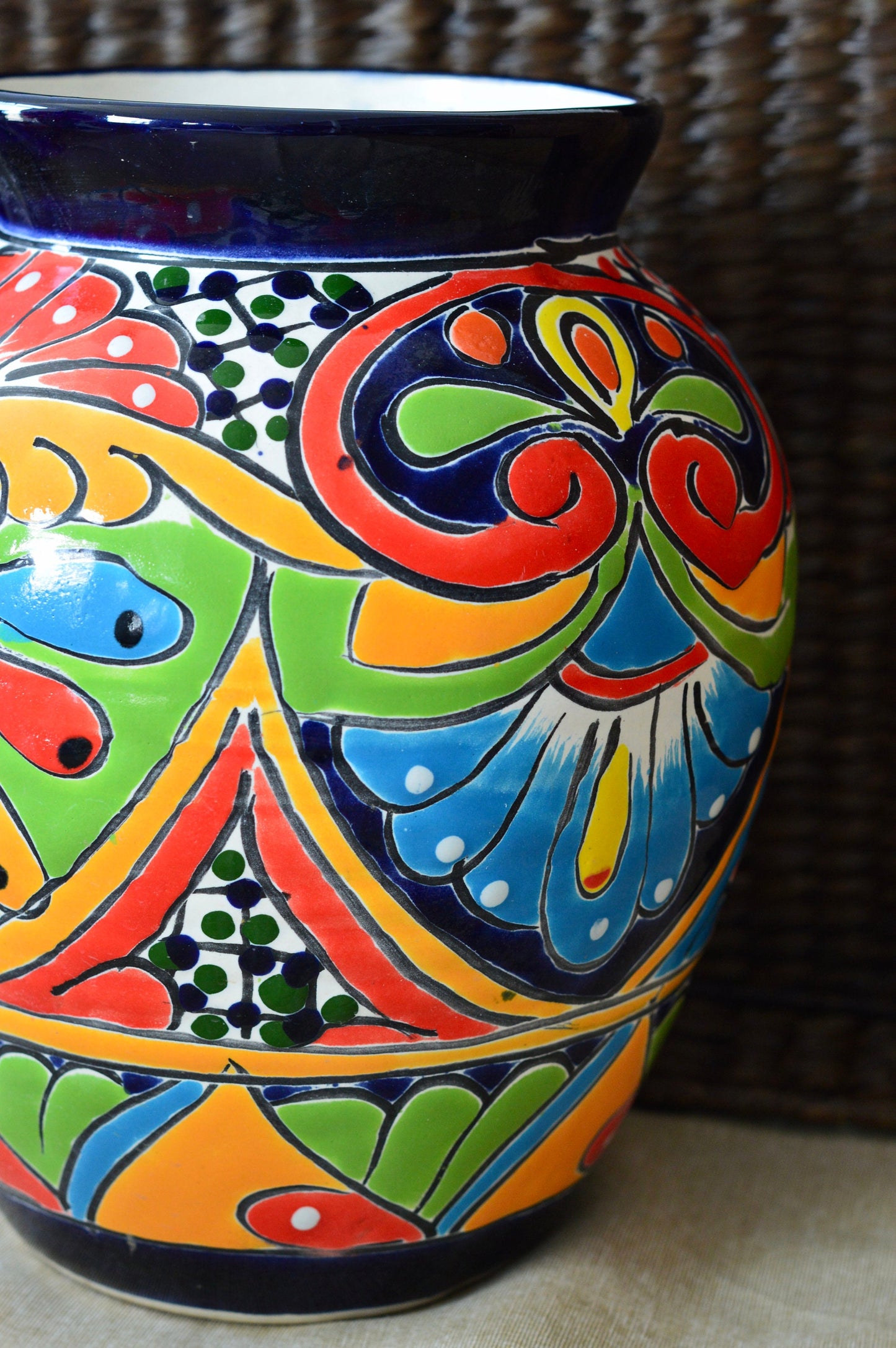 Talavera Vase/  Handmade Vase