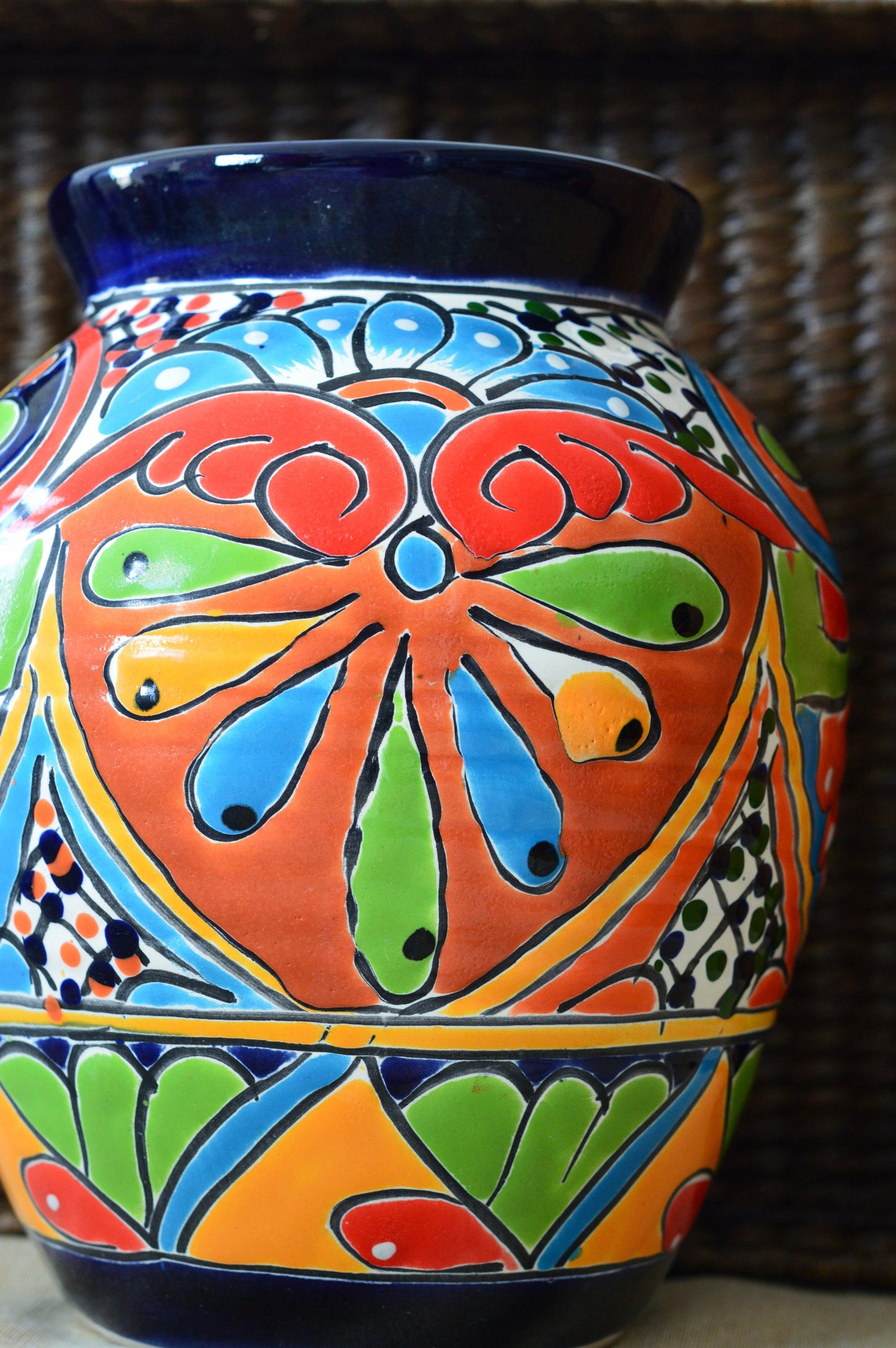 Talavera Vase/  Handmade Vase