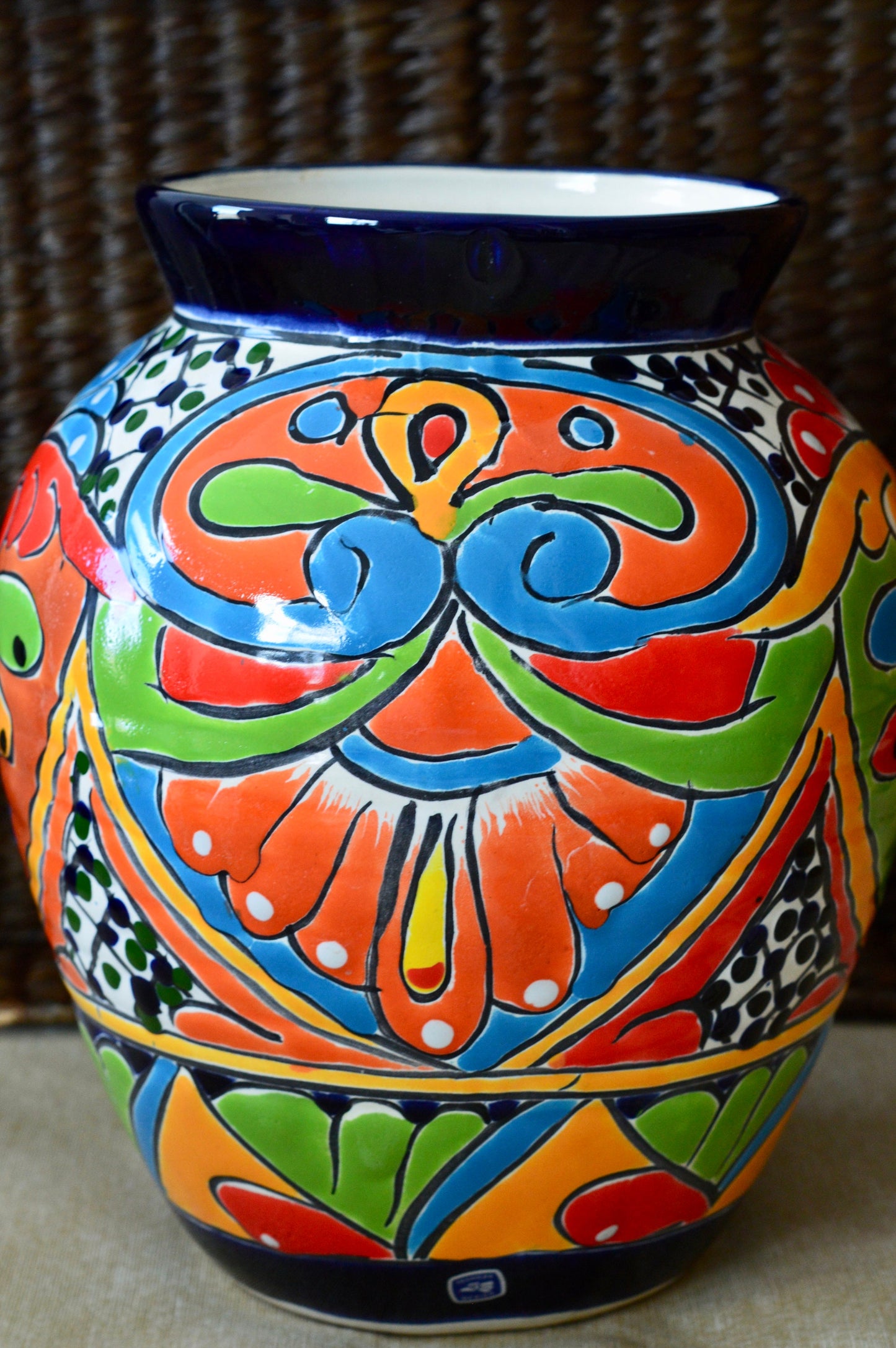 Talavera Vase/  Handmade Vase