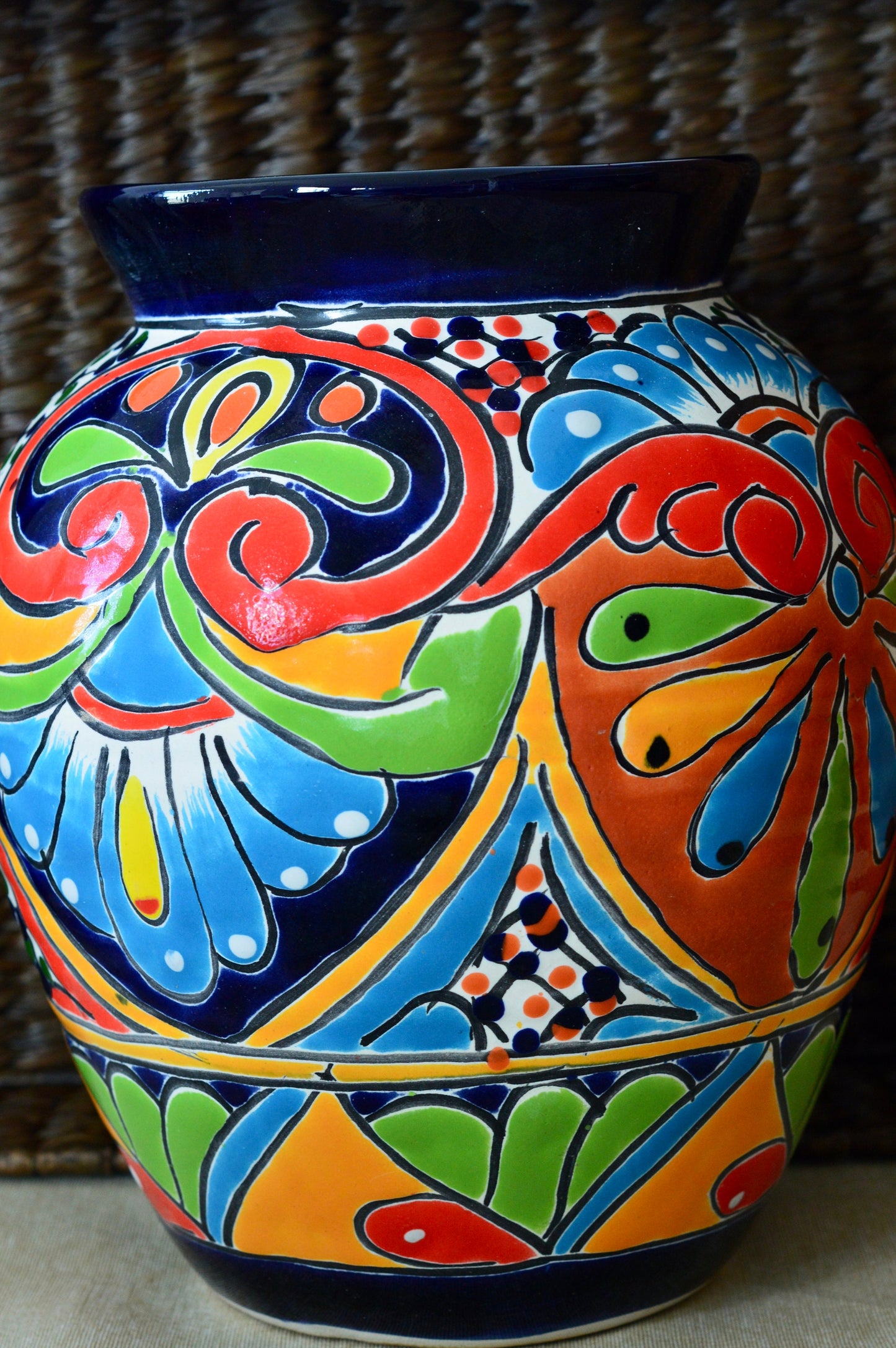Talavera Vase/  Handmade Vase
