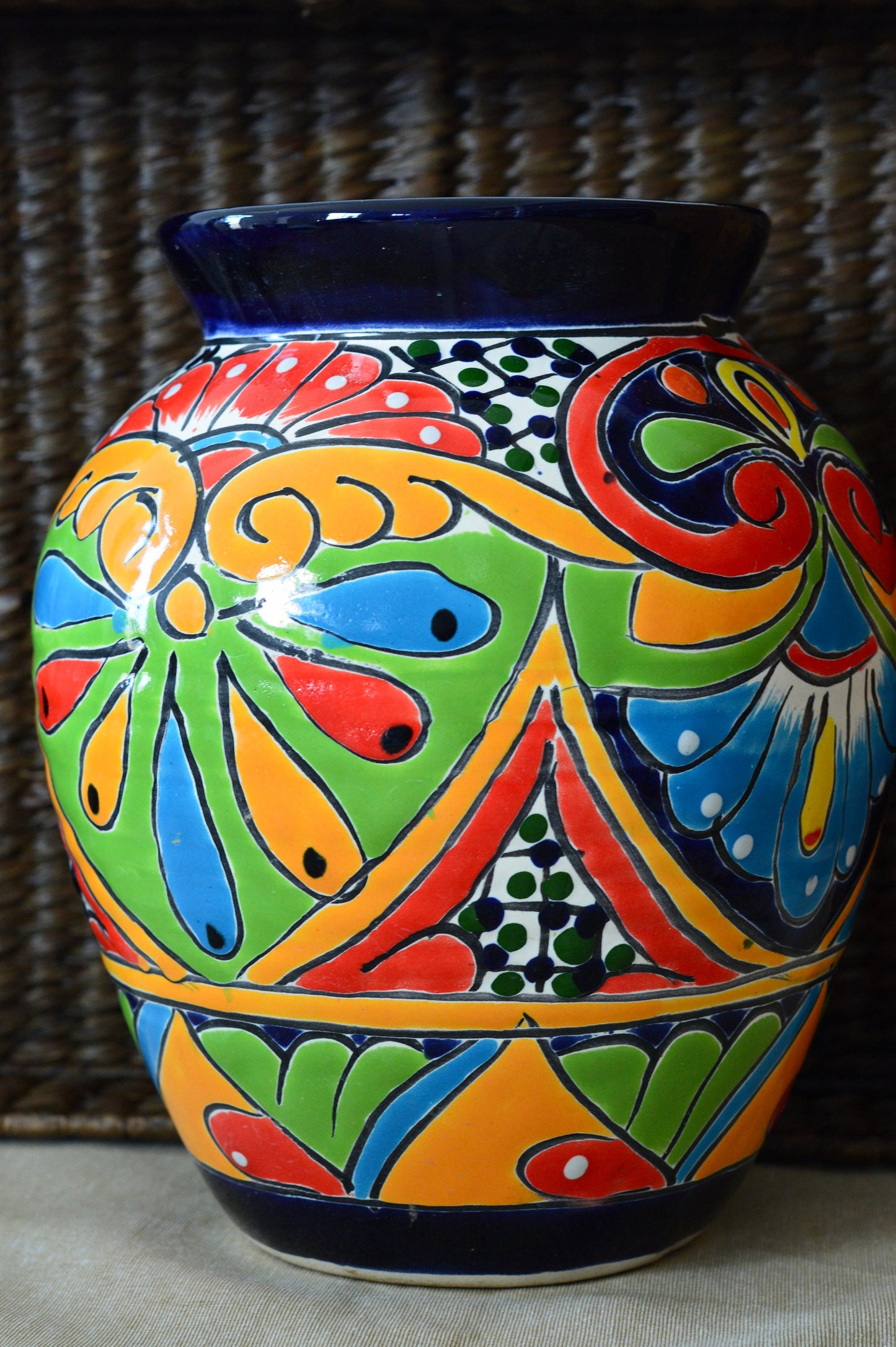 Talavera Vase/  Handmade Vase