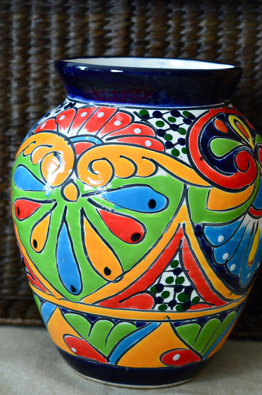 Talavera Vase/  Handmade Vase