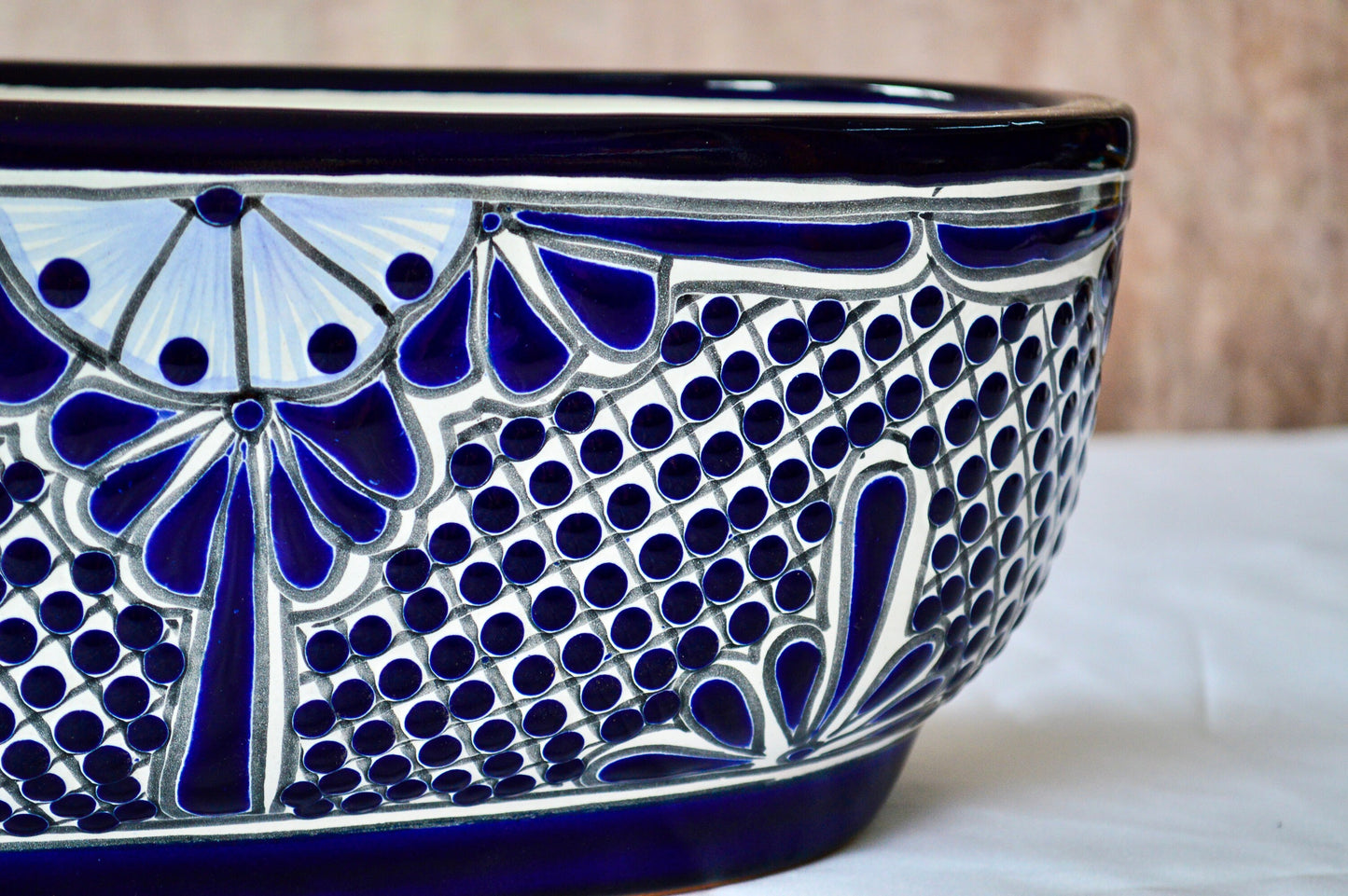 Colorful Talavera Long Pot