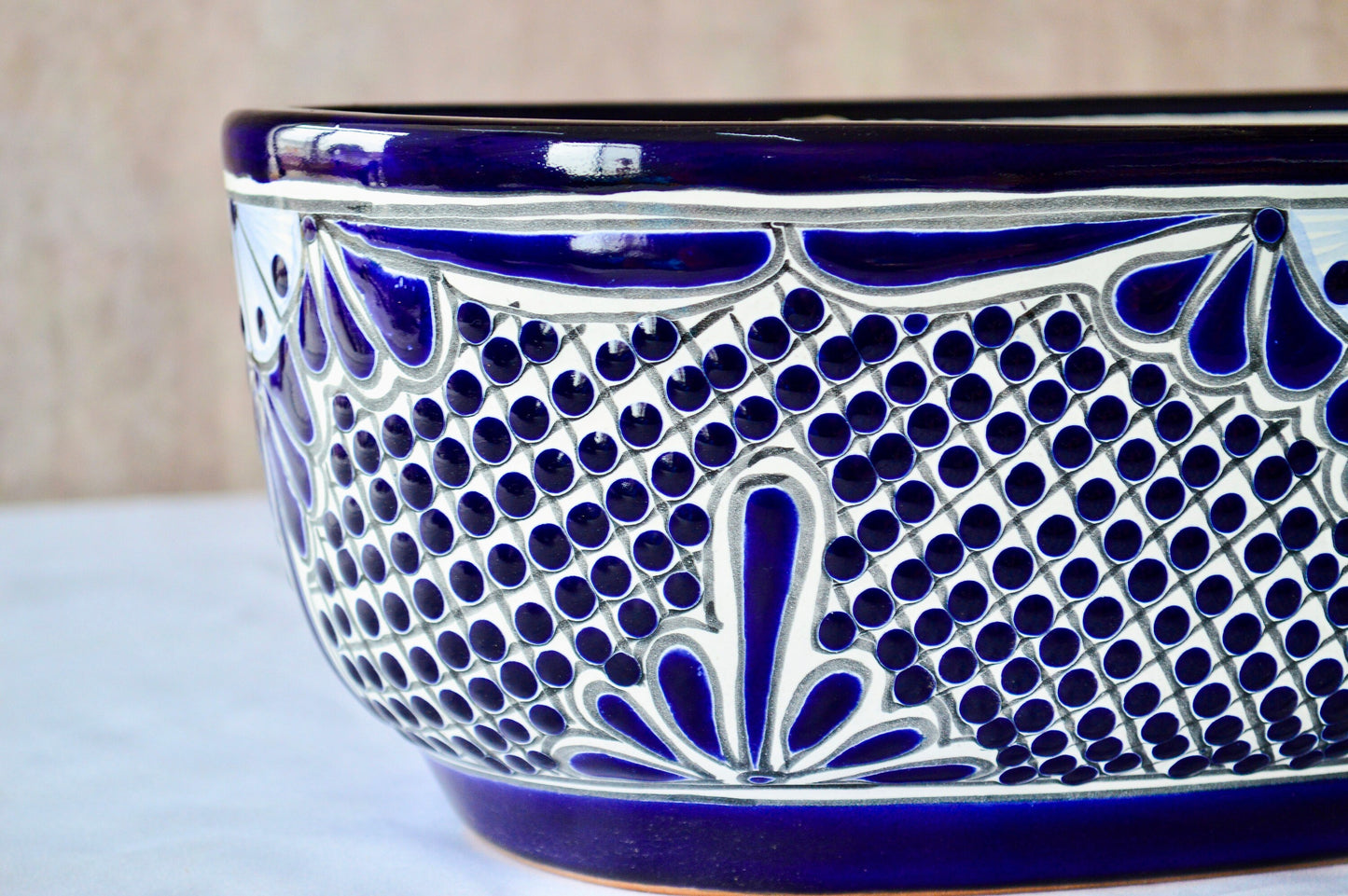 Colorful Talavera Long Pot