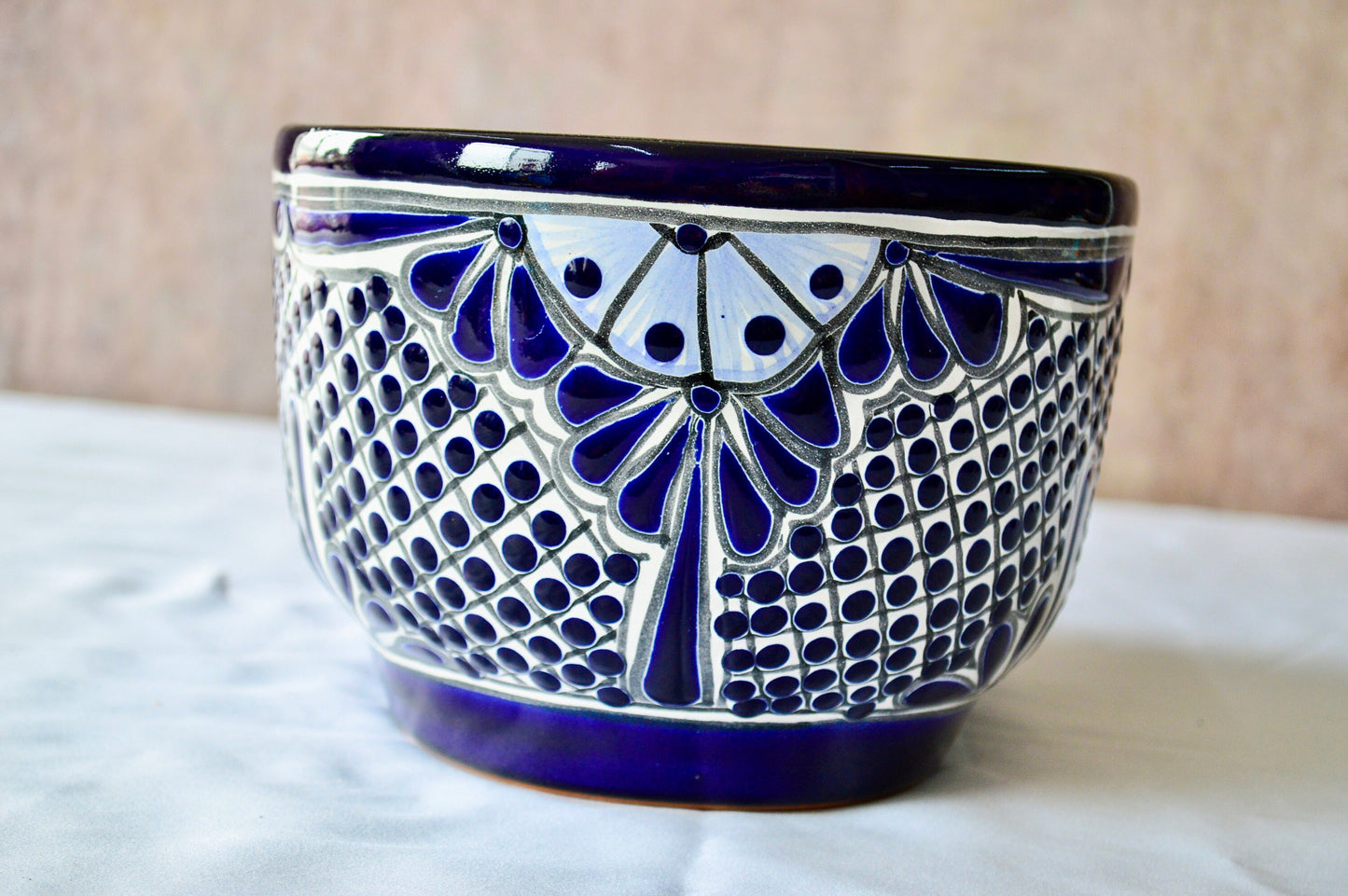 Colorful Talavera Long Pot