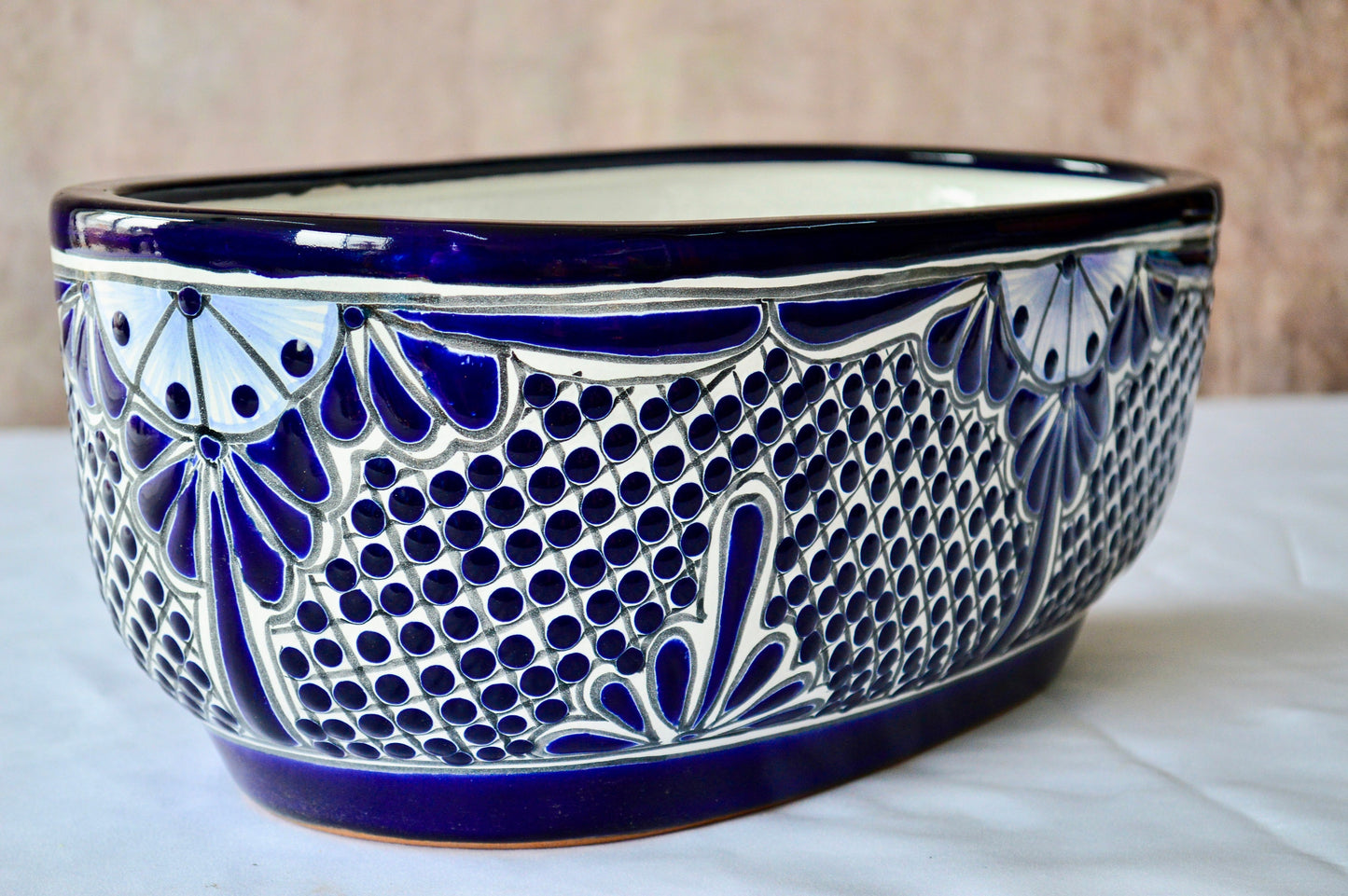 Colorful Talavera Long Pot