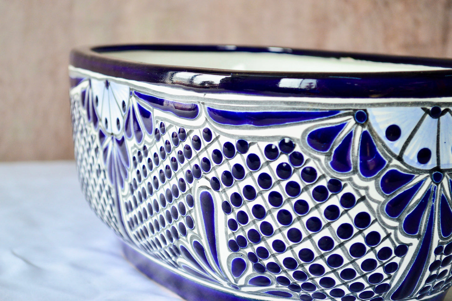 Colorful Talavera Long Pot