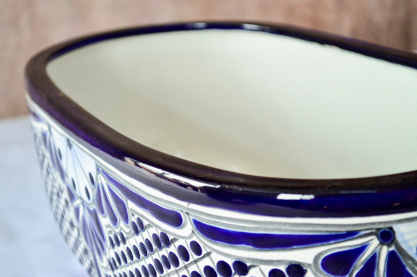 Colorful Talavera Long Pot