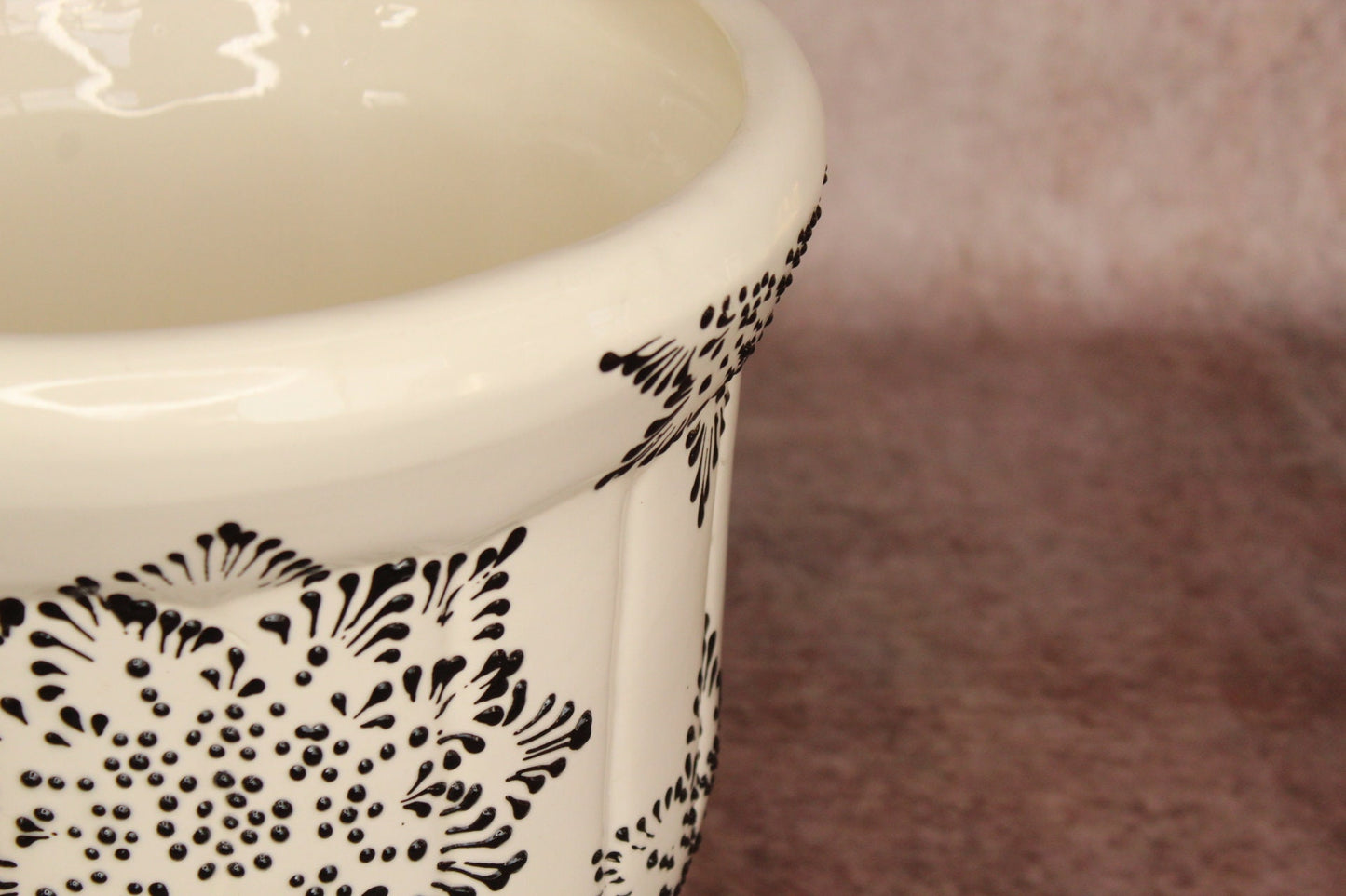 A mushroom Talavera pot