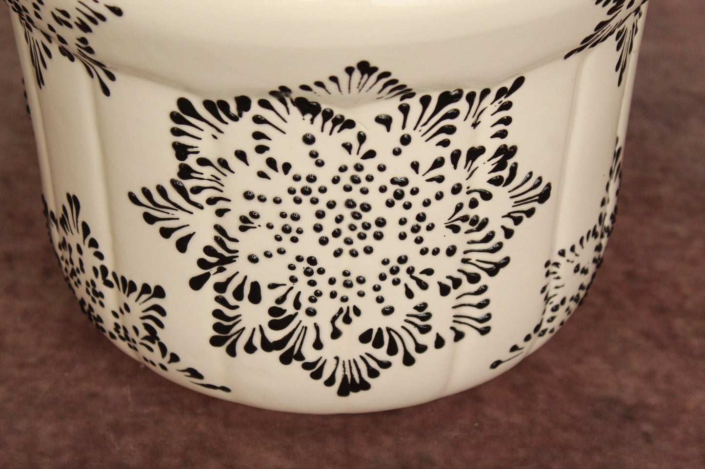A mushroom Talavera pot