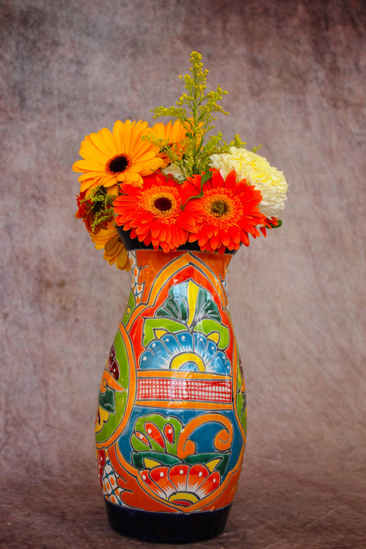 Talavera flower vase