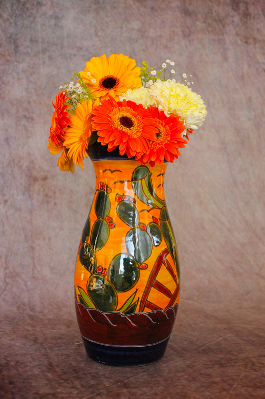 Talavera flower vase