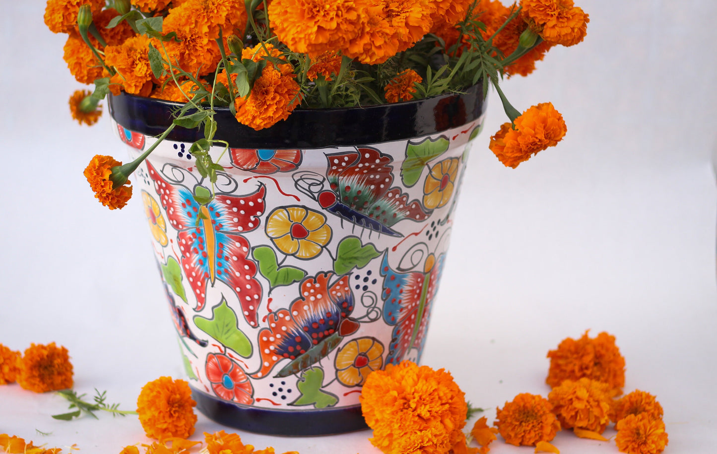 Colorful Vaso Talavera Pot