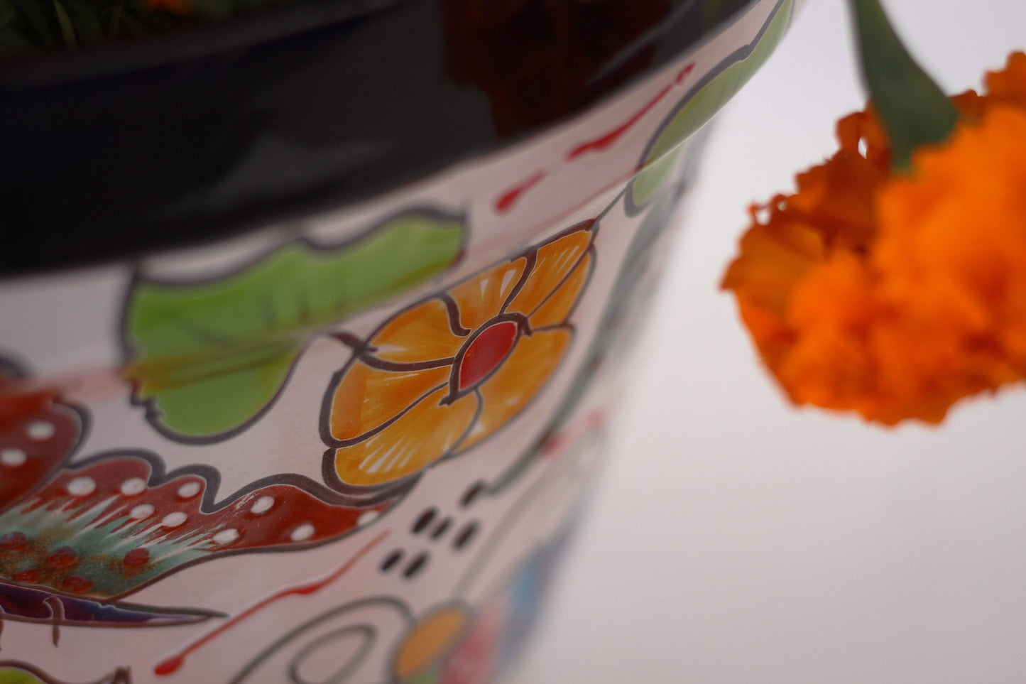 Colorful Vaso Talavera Pot