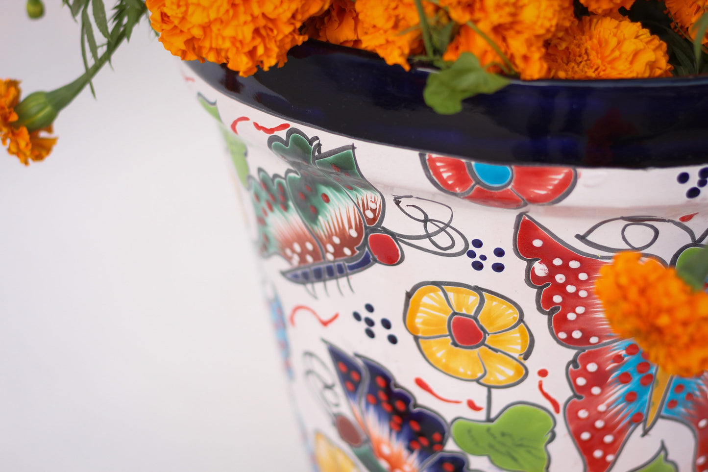 Colorful Vaso Talavera Pot